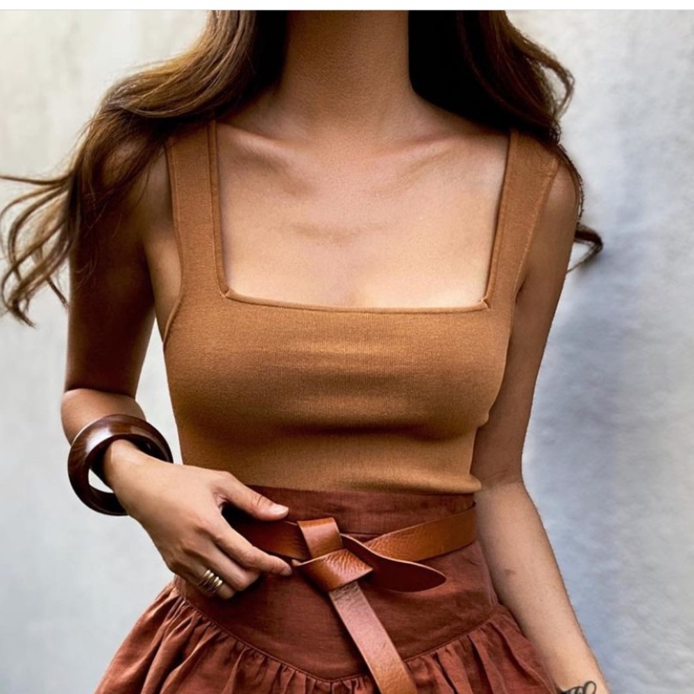 Shona Joy Basic Square Neck Top